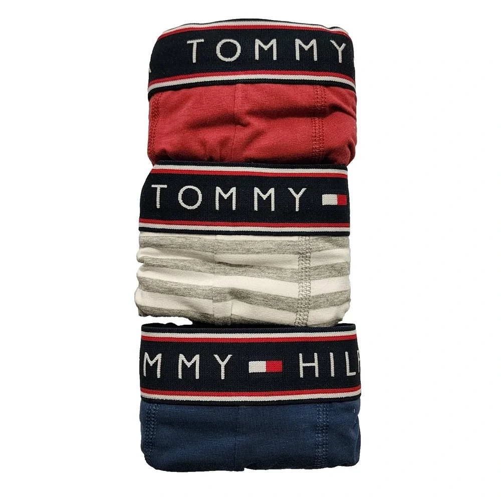 Tommy Hilfiger Men's Boxer brief Underwear Cotton‎ Stretch 3-Pack Size Small